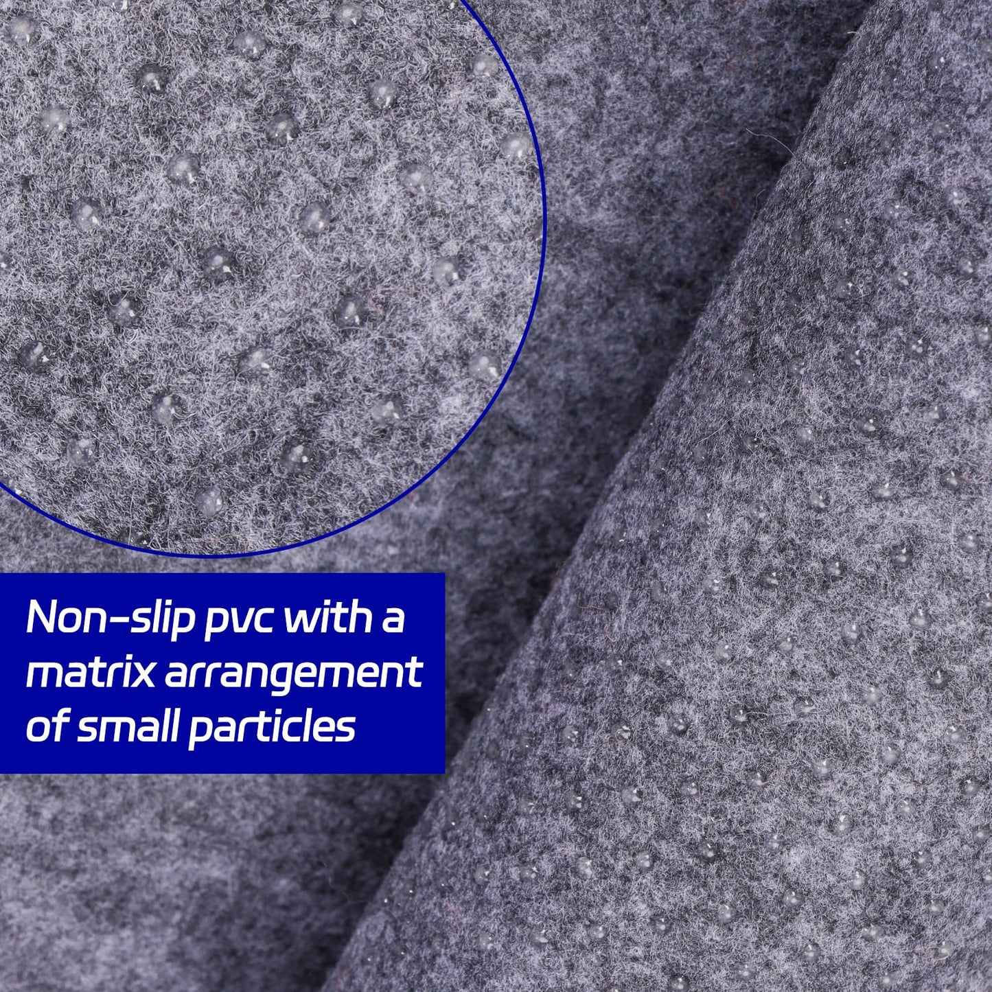Non Slip Rug Pad 4 x 6 Ft, Felt Under Rug Cushioning, Carpet Padding for Area Rugs on Hardwood, Laminate & Tile Floors, Keeps Rugs Secure
