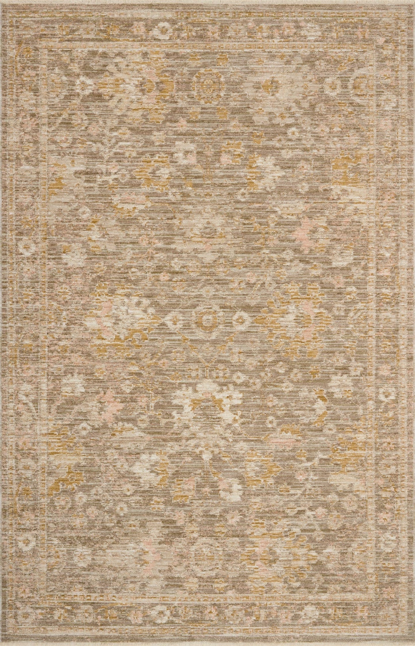 Loloi Elora Collection ELR-04 Bark/Spice 5'-0" x 7'-6" Area Rug
