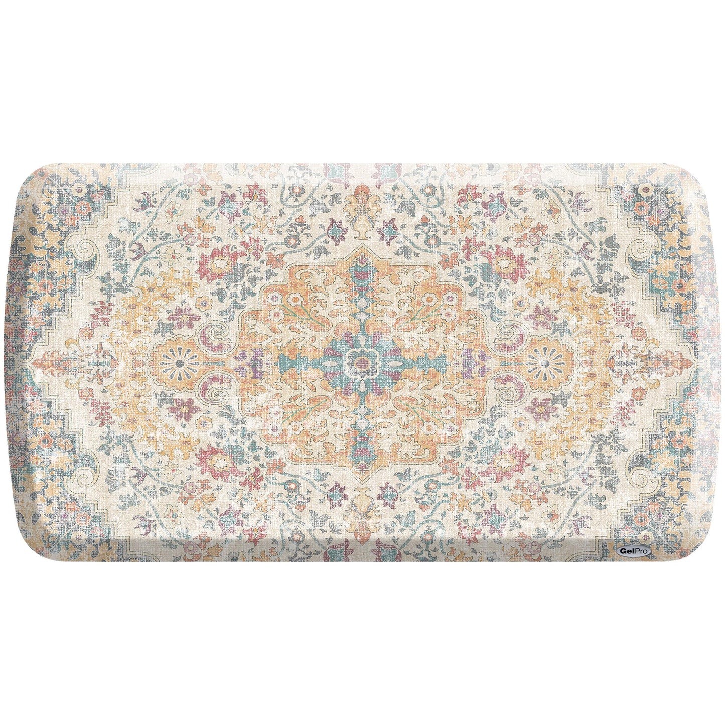 GelPro Elite Premium Gel + Foam 3/4" Thick Anti-Fatigue Floor Mat Citrus-20" x 36", Taryn Sunny Citrus