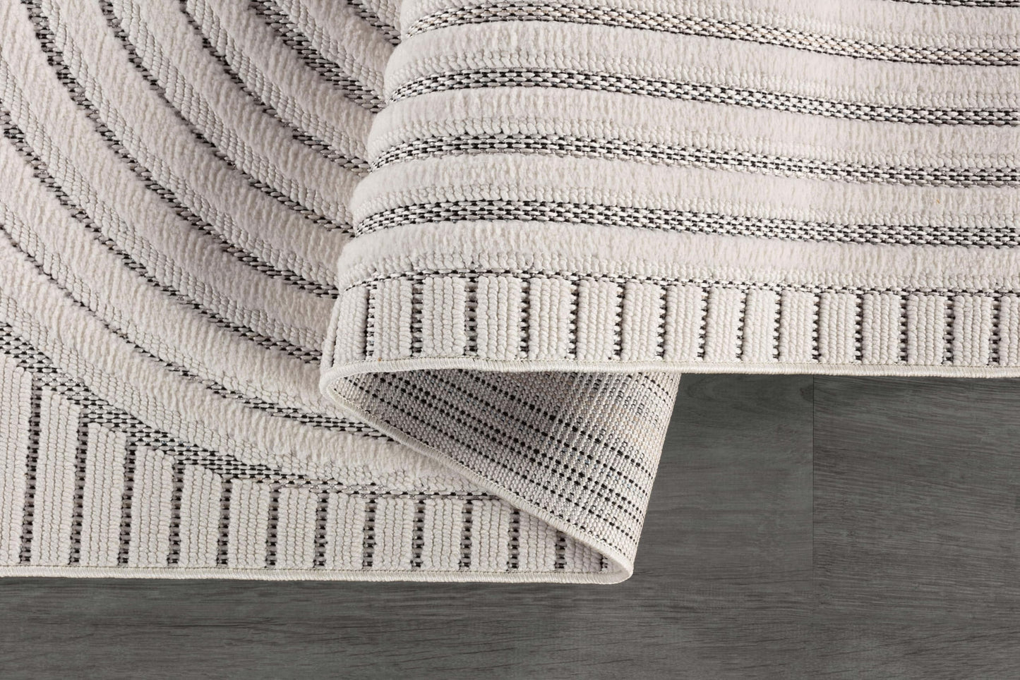 CAMILSON Modern Rug 9x12 Luxury Swirl Curved Large Micro Loop Area Rugs Soft High-Low Pile Stain Resistant Easy to Clean Non-Shedding Durable Living Room Kitchen Indoor Carpet (White)