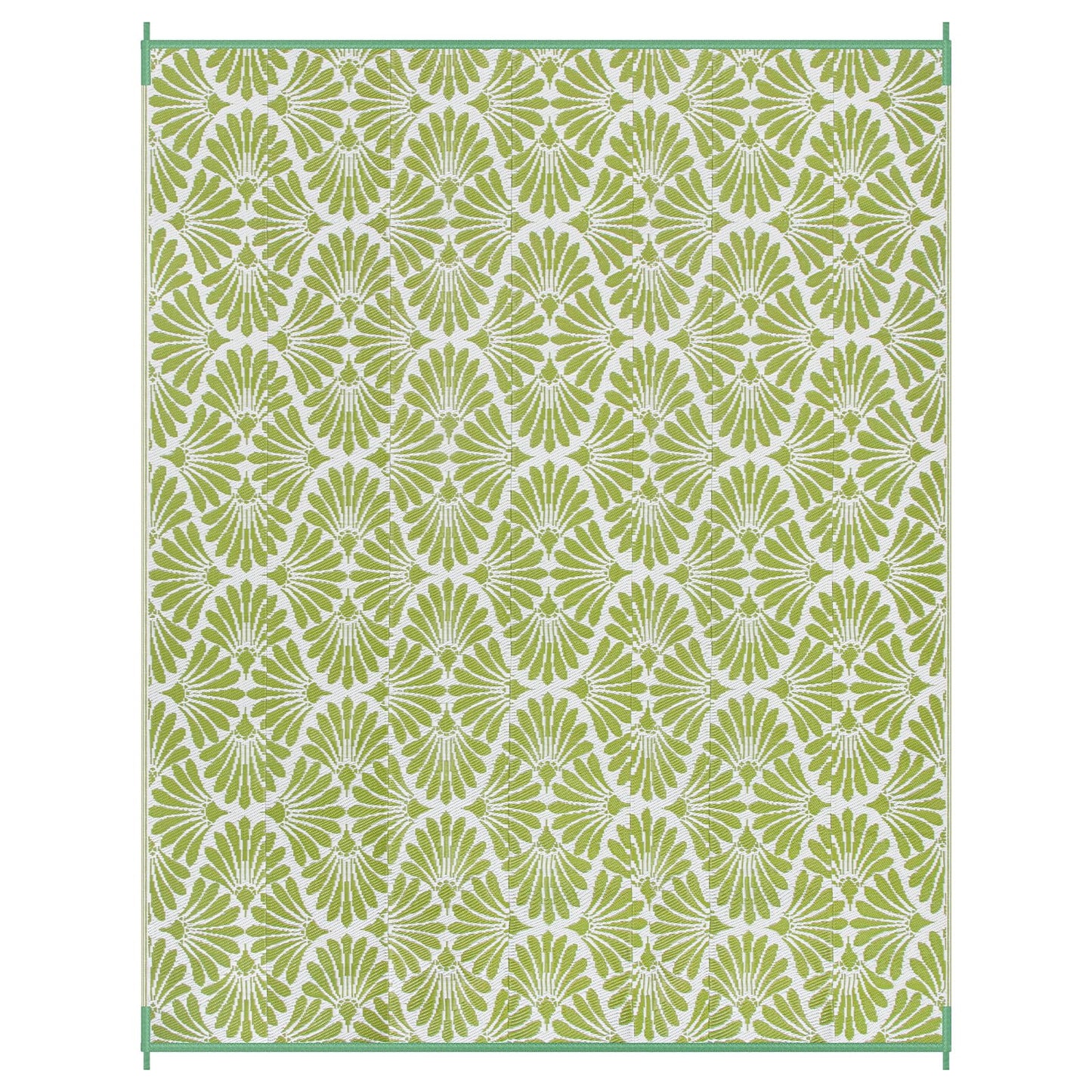 Lahome Plastic Outdoor Rug 8x10 Waterproof, Camping Rugs for Outside Your Rv, Lightweight Outdoor Mat for Beach Picnic Backyard Garden Under Awning, Pale Green,8'x10'