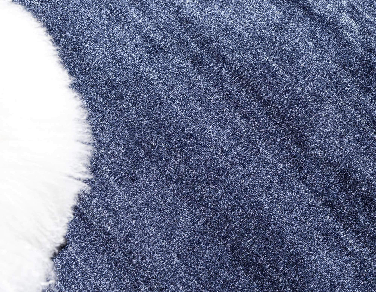 Unique Loom Del Mar Collection Area Rug - Maria (5' 3" x 8' Rectangle, Navy Blue/ Ivory)