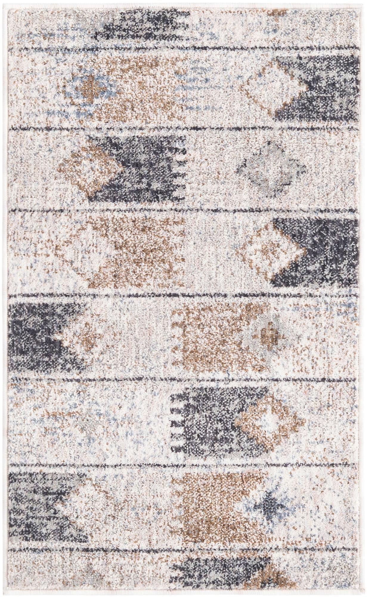 Unique Loom Eco Southwestern Collection Area Rug - Ely (Rectangular 2' 0" x 3' 0", Ivory/Black)