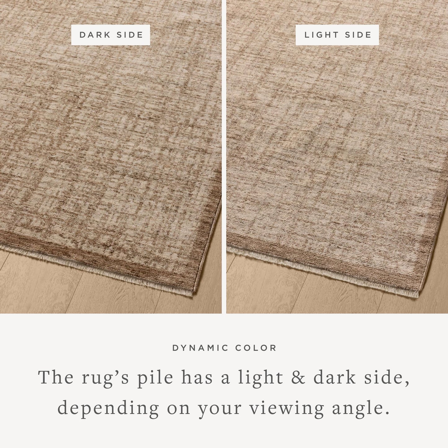 Loloi Winston Collection WIT-01 Earth/Bone 6'-7" x 9'-10", .38" Pile Height, Area Rug, Soft, Durable, Non-Shedding, Easy Clean, Rug for Living Room