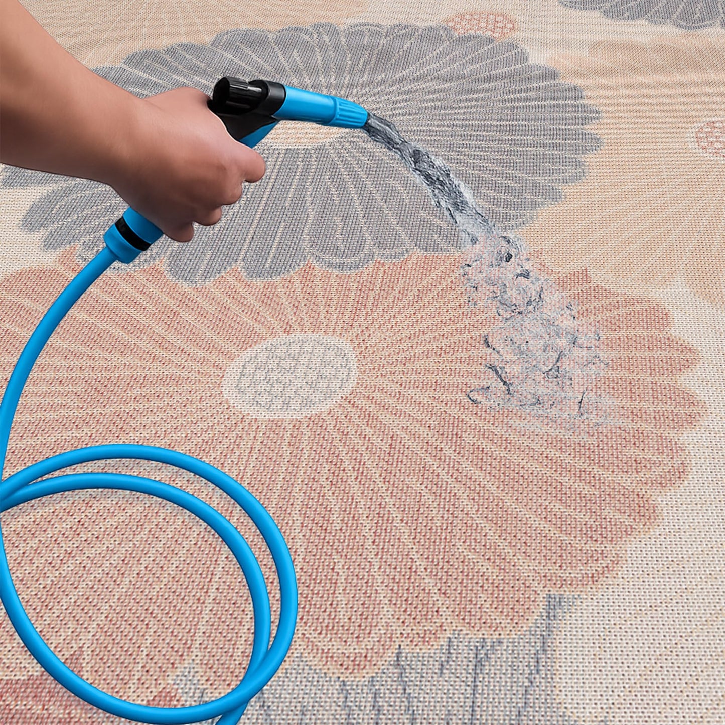 Loom&Crate 12x15 Outdoor Rug - Pet & Kid Friendly, Versatile for Patio, Deck, Backyard, Indoor & Outdoor Areas, Size: 12'x15'
