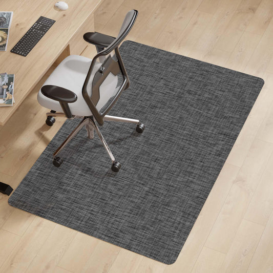 Naturei Office Chair Mat for Hardwood & Tile Floor, 30" x 48" Anti-Slip Desk Chair Mat, Easy Glide Floor Protector for Rolling Chairs, Floor Mat for Office Chair for Home Office (Dark Gery)