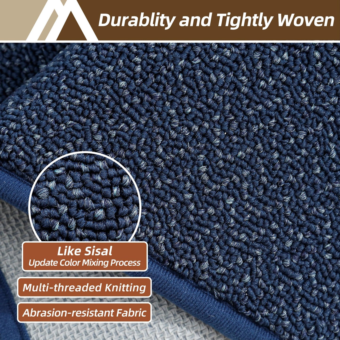 COSY HOMEER Hallway Runner Rug 2'x8' Non Slip Washable Entryway Runner Rugs Absorbent Stain Resistant Carpet Rug Runners for Hallways,Entrance and Laundry Room,Blue