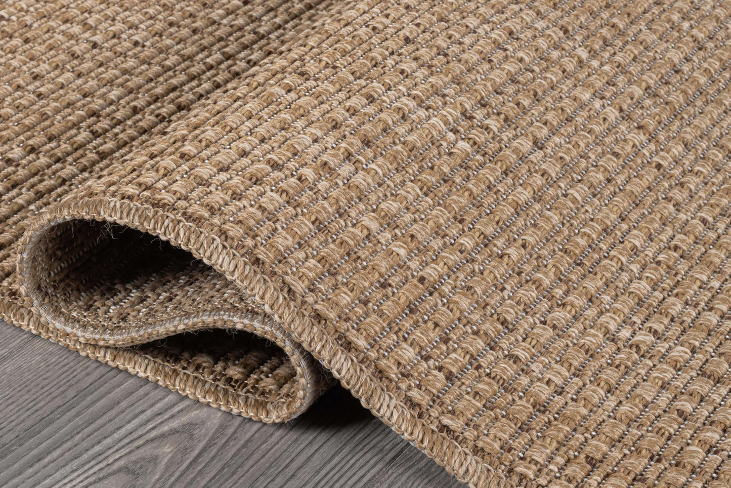 Beverly Rug Easy Jute Natural Large Rug 9x12 Solid Washable Durable Outdoor Indoor Area Rugs for Living Dining Room Patio Office Stain Resistant Non Shedding Indoor Outside Carpet (9 x 12 Natural)