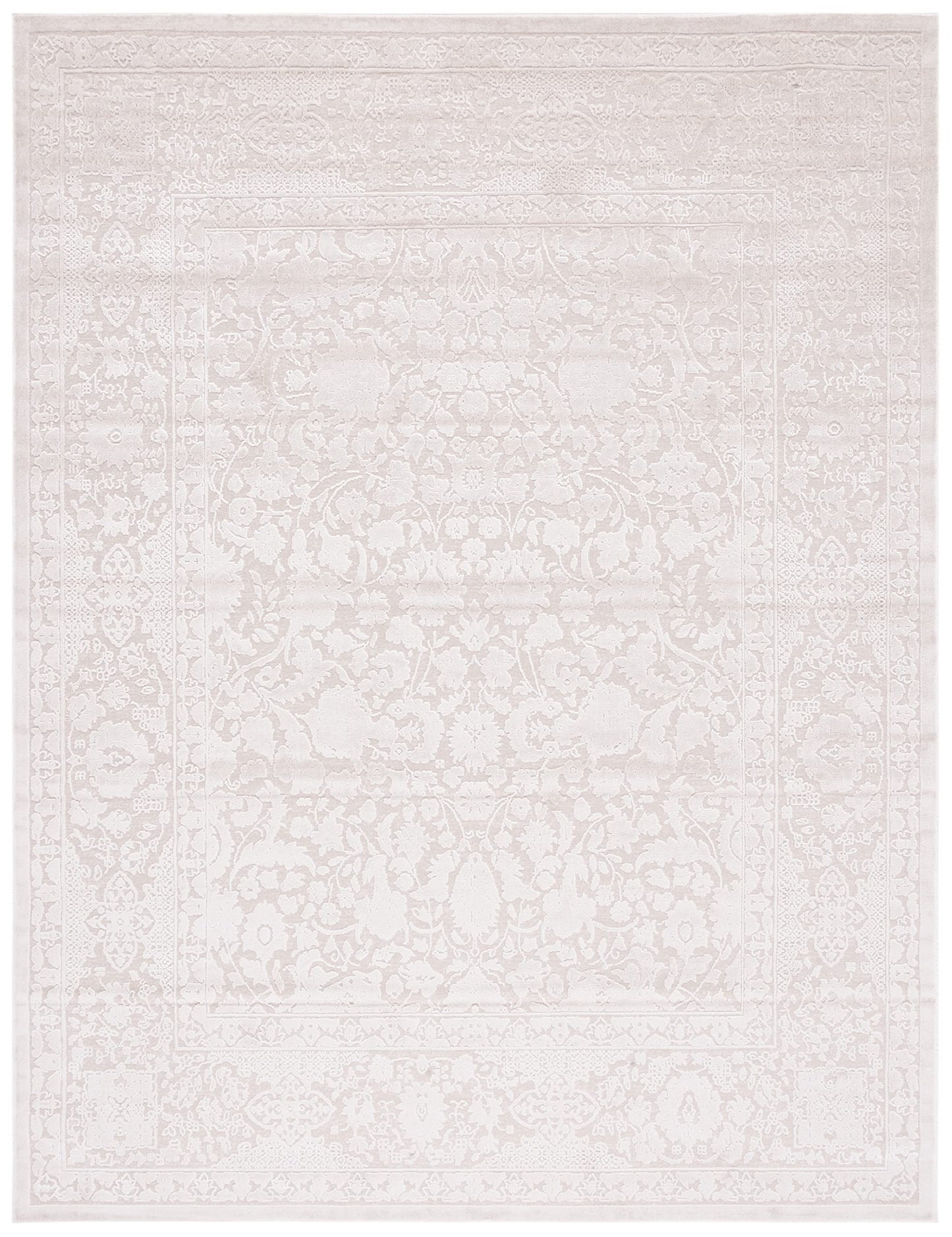 SAFAVIEH Area Rug 6x9 - Reflection Collection - Cream & Ivory, Non-Shedding & Easy Cleaning, Ideal for Foyer, Living Room, Bedroom (RFT667D)