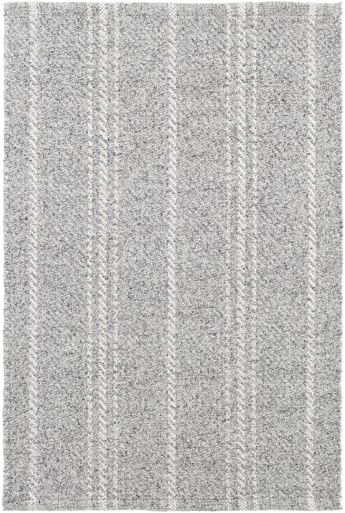 Dash & Albert Melange Stripe Grey/Ivory Handwoven Indoor/Outdoor Rug, 2 X 3 Feet, Grey/Ivory Stripe Pattern