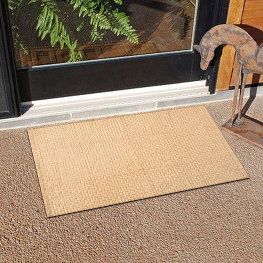 Lightnpro Hand Woven Jute Braided Rug 2x3 Feet Plain Weave - Natural Color, Reversible Boho Entry Area Rugs for Kitchen, Living Room I Farmhouse Indoor Outdoor Decorative Floor Rug - 24x36 Inches