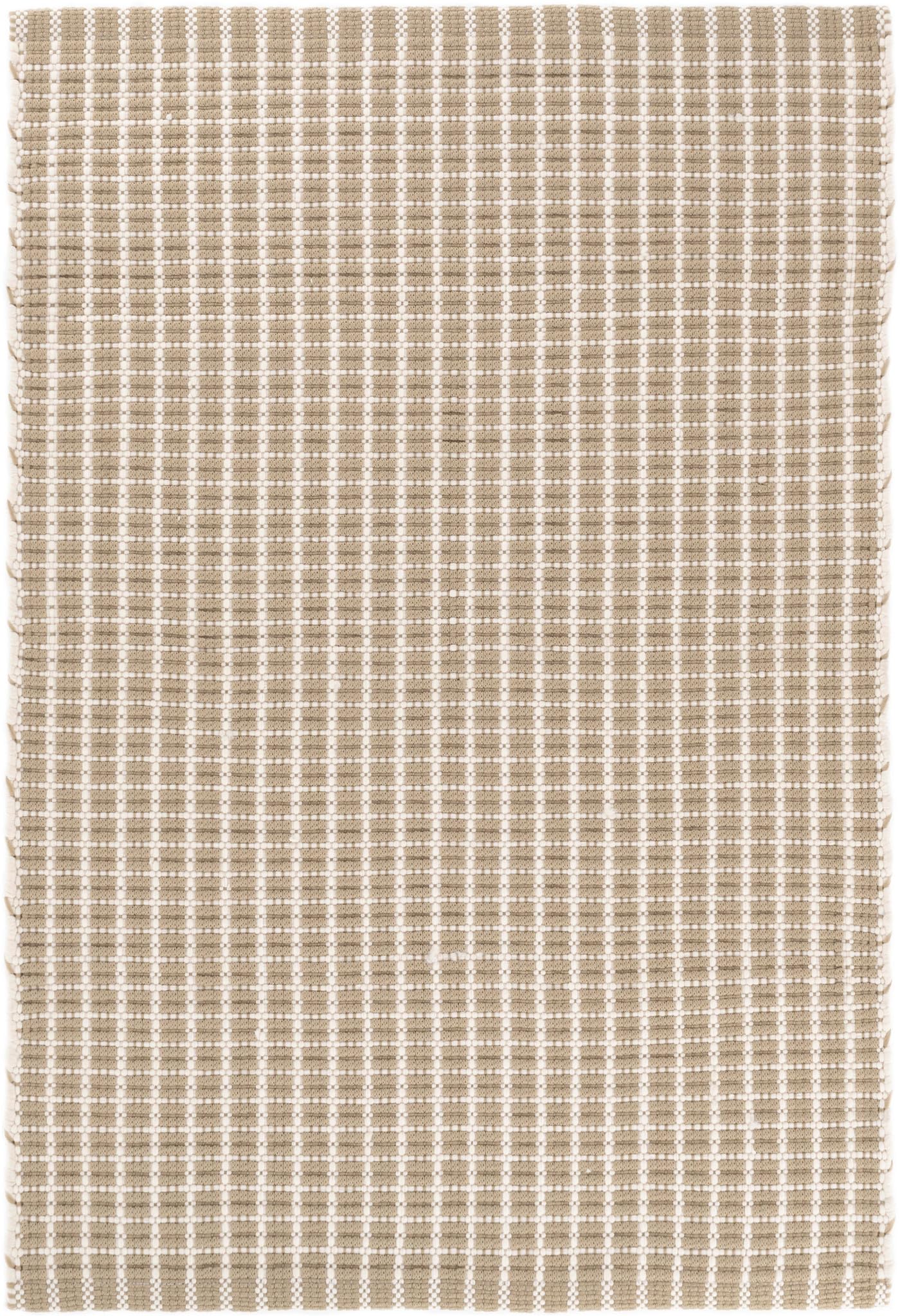 Dash and Albert Gridiron Indoor/Outdoor Area Rug - 6' x 9' Wheat Checkerboard Handwoven Accent Rug - Durable, Fade Resistant, High Traffic Friendly - Premium Luxury Hotel Quality Soft Breathable