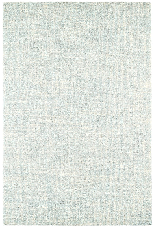Dash and Albert Crosshatch Wool Area Rug - 4' x 6' Sky Blue Solid Hand Micro Hooked Accent Rug - Durable, High Traffic Areas Bedroom, Hallway, Stairs - Premium Luxury Hotel Quality Soft Breathable
