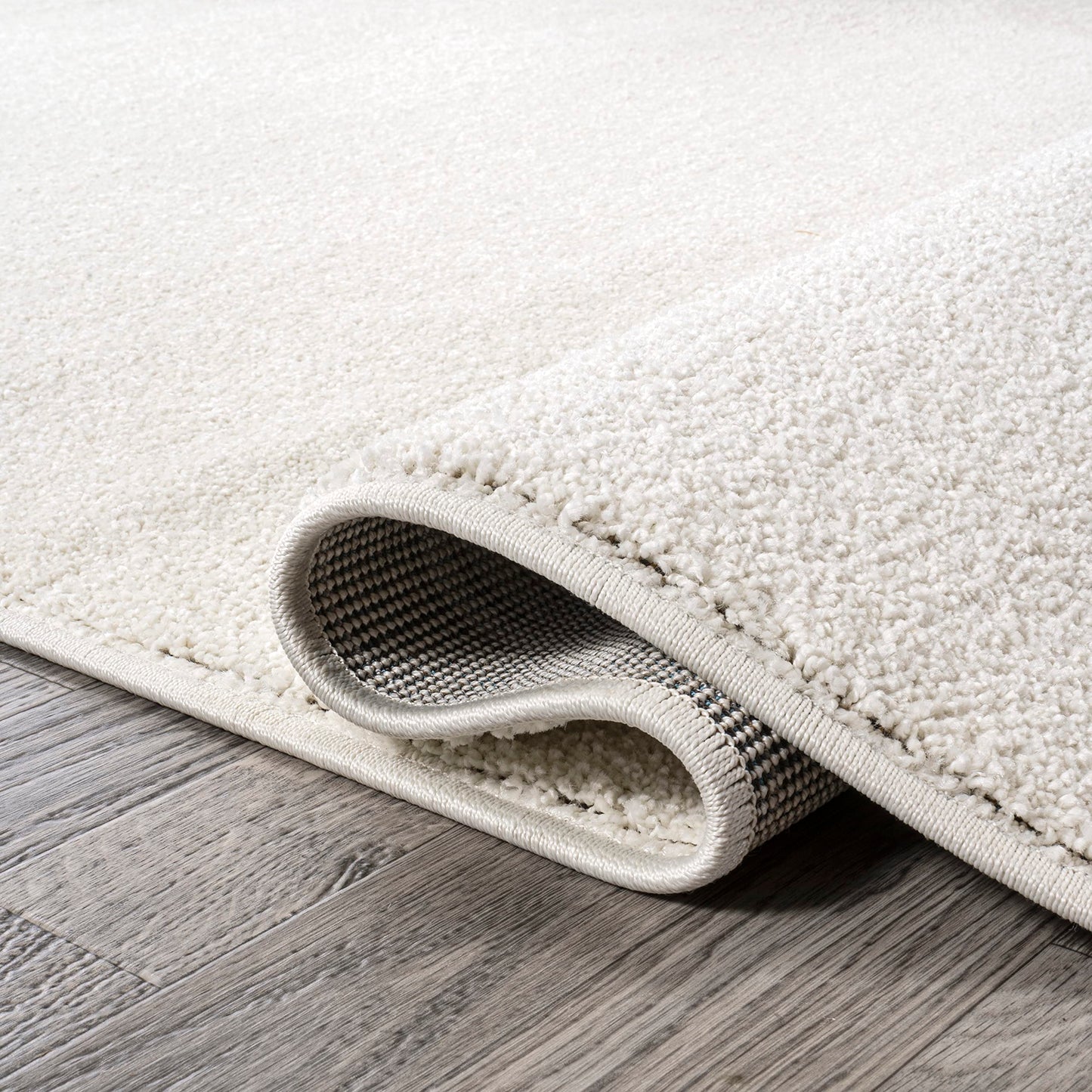 JONATHAN Y Haze Solid Low-Pile Cream 7x7 Square Indoor Area Rug, Coastal,Bohemian,Minimalist,Classic, Easy-Cleaning for Living Room,Bedroom,Kitchen,Pet Friendly,Non-Shedding (SEU100T-7SQ)