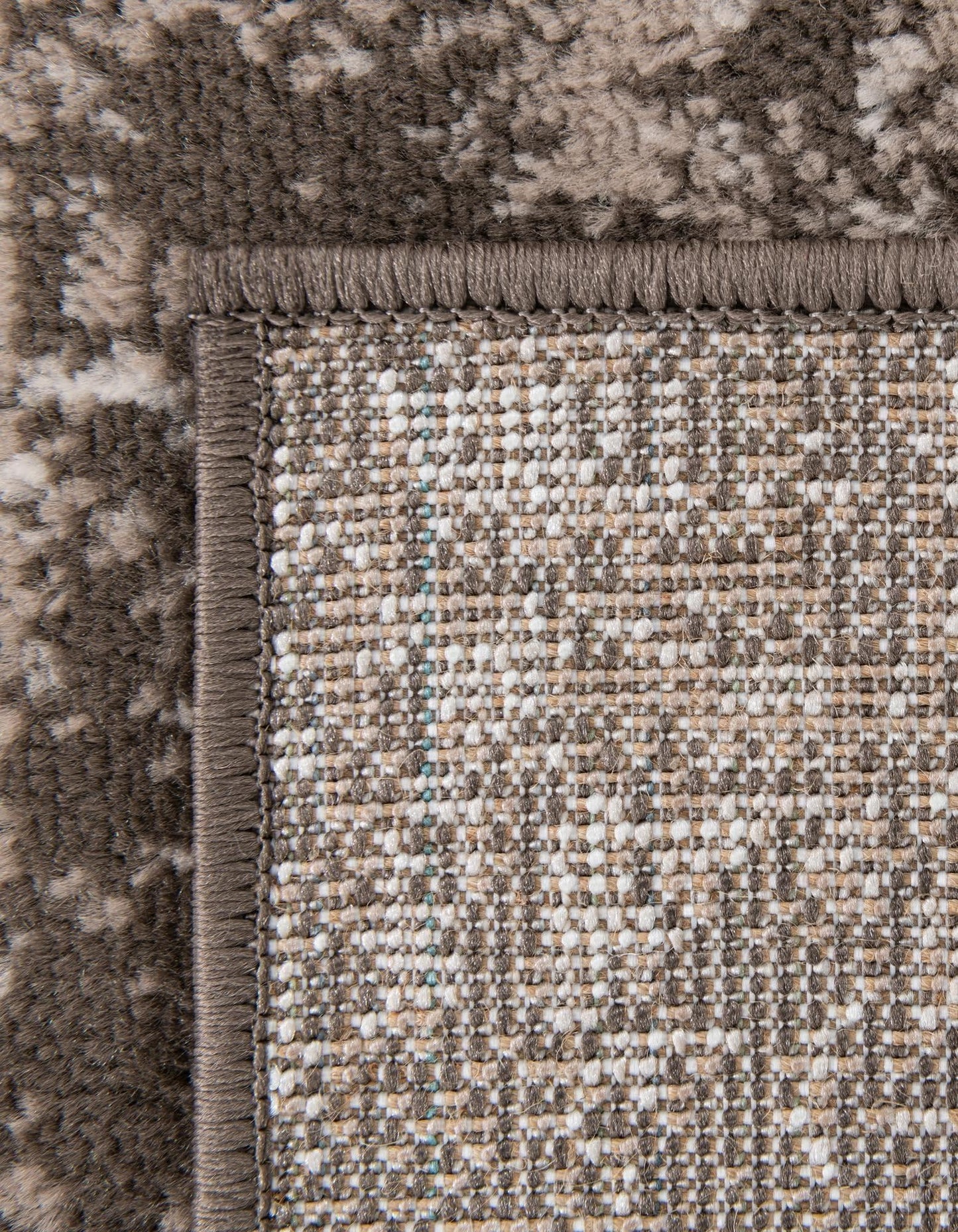 Unique Loom Sofia Collection Area Rug - Casino (4' 1" x 6' 1" Rectangle, Brown/ Ivory)
