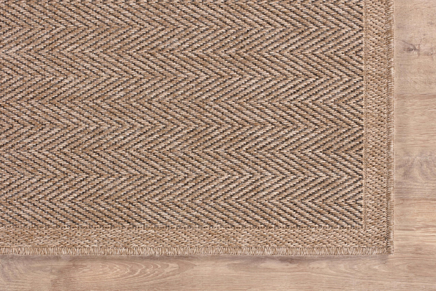 CAMILSON Easy Jute Rug 10x14, Indoor Outdoor Natural Color Fiber Area Rugs for Living Room Patio and Kitchen Rug Herringbone Woven Design Easy-Cleaning Washable Outside Carpet Alfombras 10 x 14
