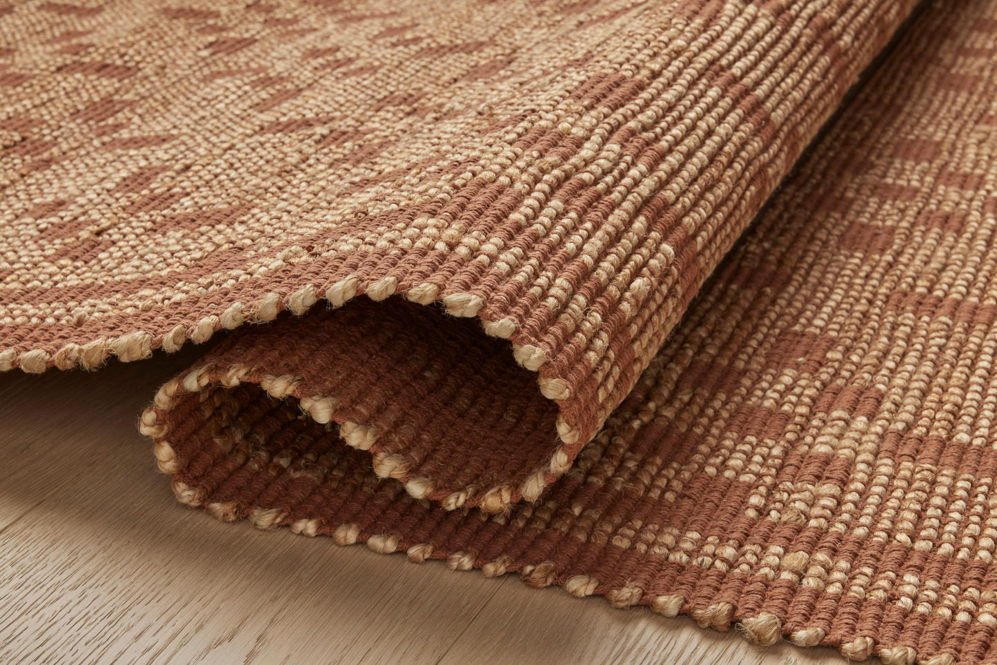 Loloi Chris Loves Julia Judy Collection JUD-07 Natural/Spice 5'-0" x 7'-6" Area Rug