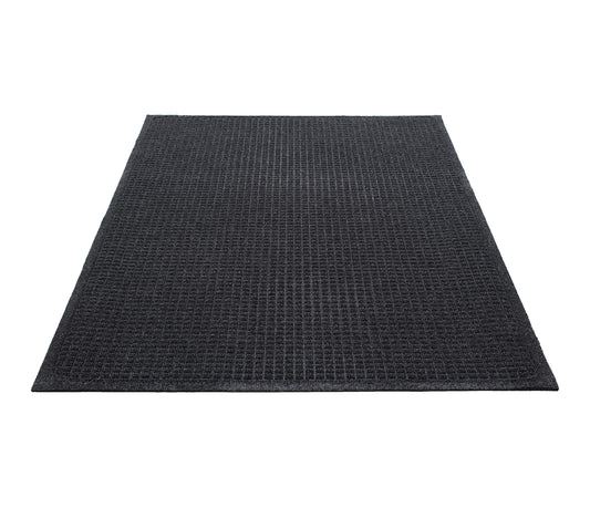 Guardian Floor Protection EG030504 EcoGuard Indoor Wiper Floor Mat, Recycled Plastic and Rubber, 3' Length, 5' Width, Charcoal