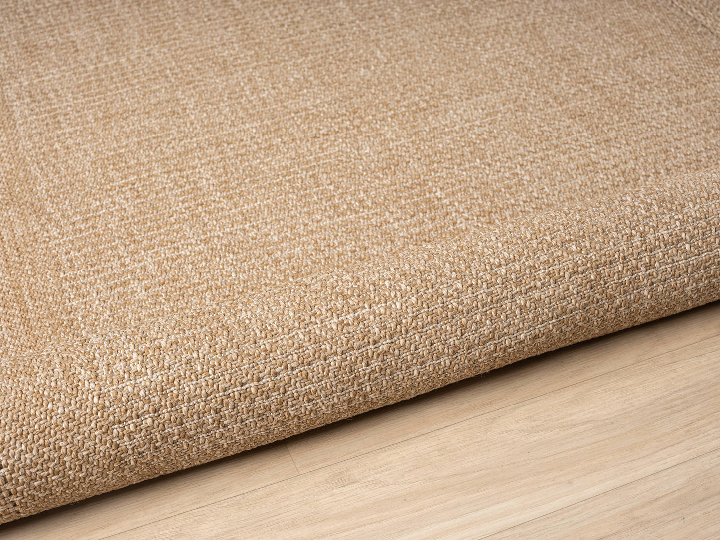 RUGGERRUGS Berry Easy Jute Indoor Outdoor Rug, 4x6 Neutral Bordered Jute Look, Weather Resistant, Easy Care, Lightweight Outdoor Farmhouse Carpet for Patio, Porch, Living Room (4' x 6', Natural)