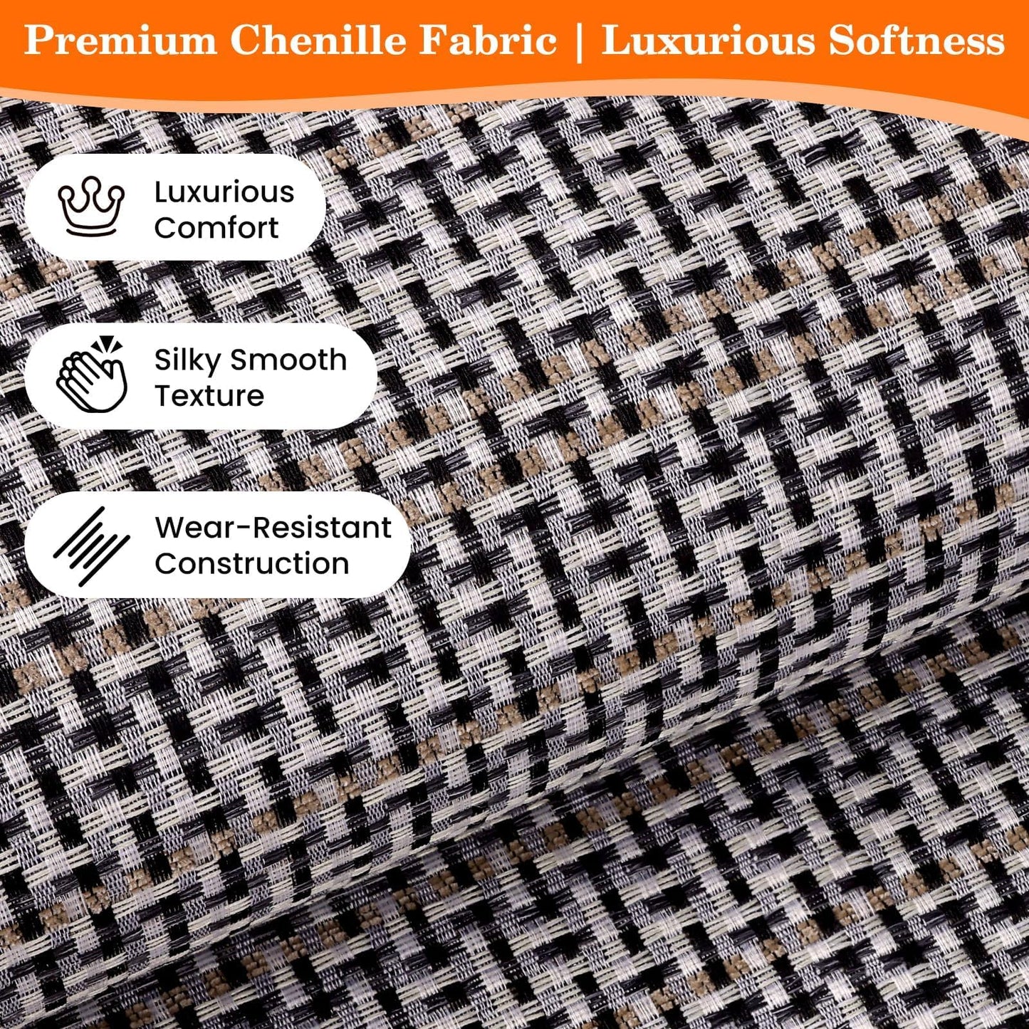 StepRite Kitchen Rugs, Kitchen Mats for Floor, 32"x20" Non-Slip Machine-Washable Kitchen Throw Rug, Absorbent Kitchen Runner Rugs Office, Sink Standing Desk Mat, Decor Carpet, Khaki