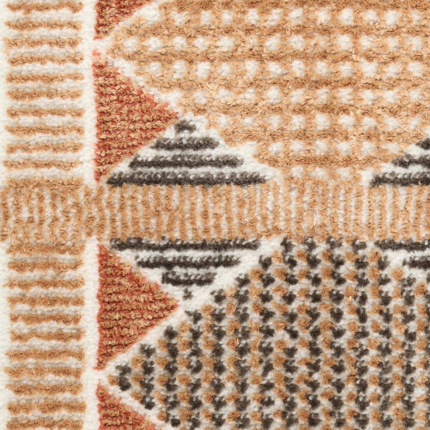 Nourison Home Nordic Rust Multicolor 8' x 10' Area Rug - Easy Clean, Non Shedding, Bed Room, Living Room, Dining Room, Kitchen (8' x 10')