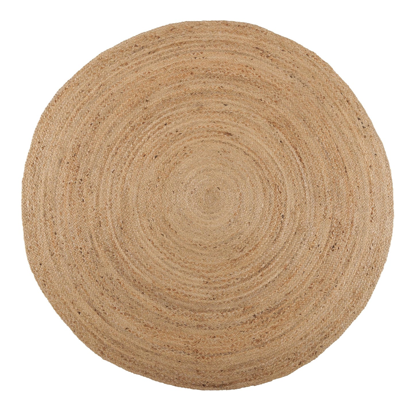 · REDEARTH · Round Area Rug - Hand Woven Braided 100% Natural Jute - Artisan Made Reversible Boho Jute Rugs for Bedroom - Kitchen - Living Room - Farmhouse - Aesthetic Home Decor (8' Feet - Natural)