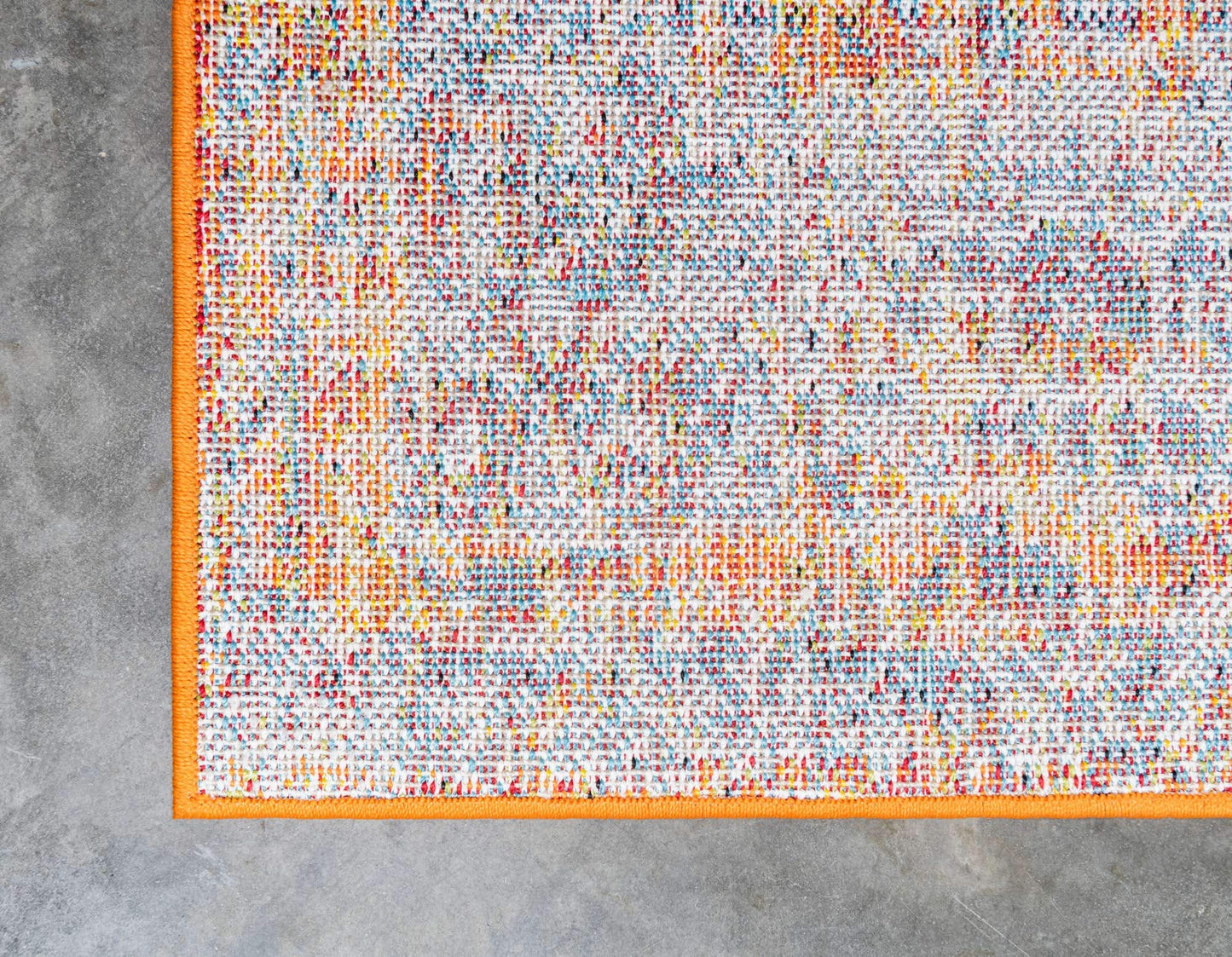Unique Loom Rosso Collection Traditional, Vintage, Medallion, Border, Distressed, Southwestern Area Rug (5' 0 x 8' 0 Rectangular, Ivory/Blue)