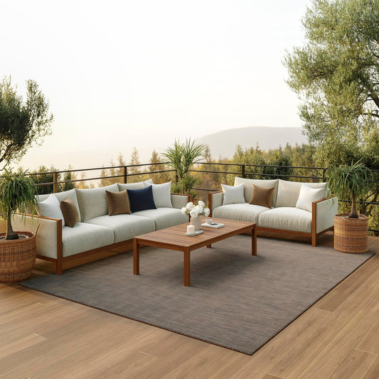 Nourison Home Positano Natural 8' x 10' Area Rug - Easy Clean, Non Shedding, Bed Room, Living Room, Dining Room, Kitchen (8' x 10')