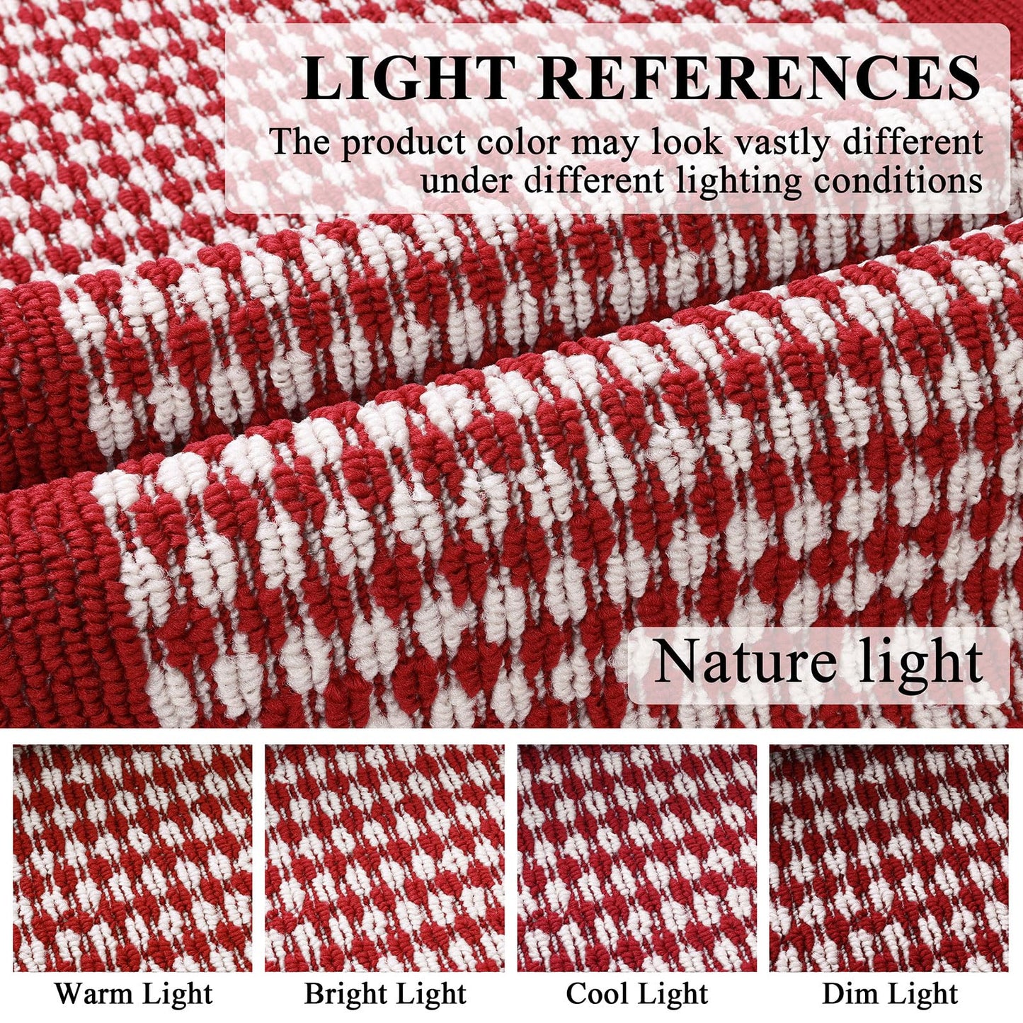 Ileading Christmas Kitchen Mat Sets 3 Piece Red Kitchen Floor Rugs with Non Slip Rubber Backing Machine Washable Runner Rugs for Winter Holiday Decor Laundry Hallway Doormat Valentine's Day