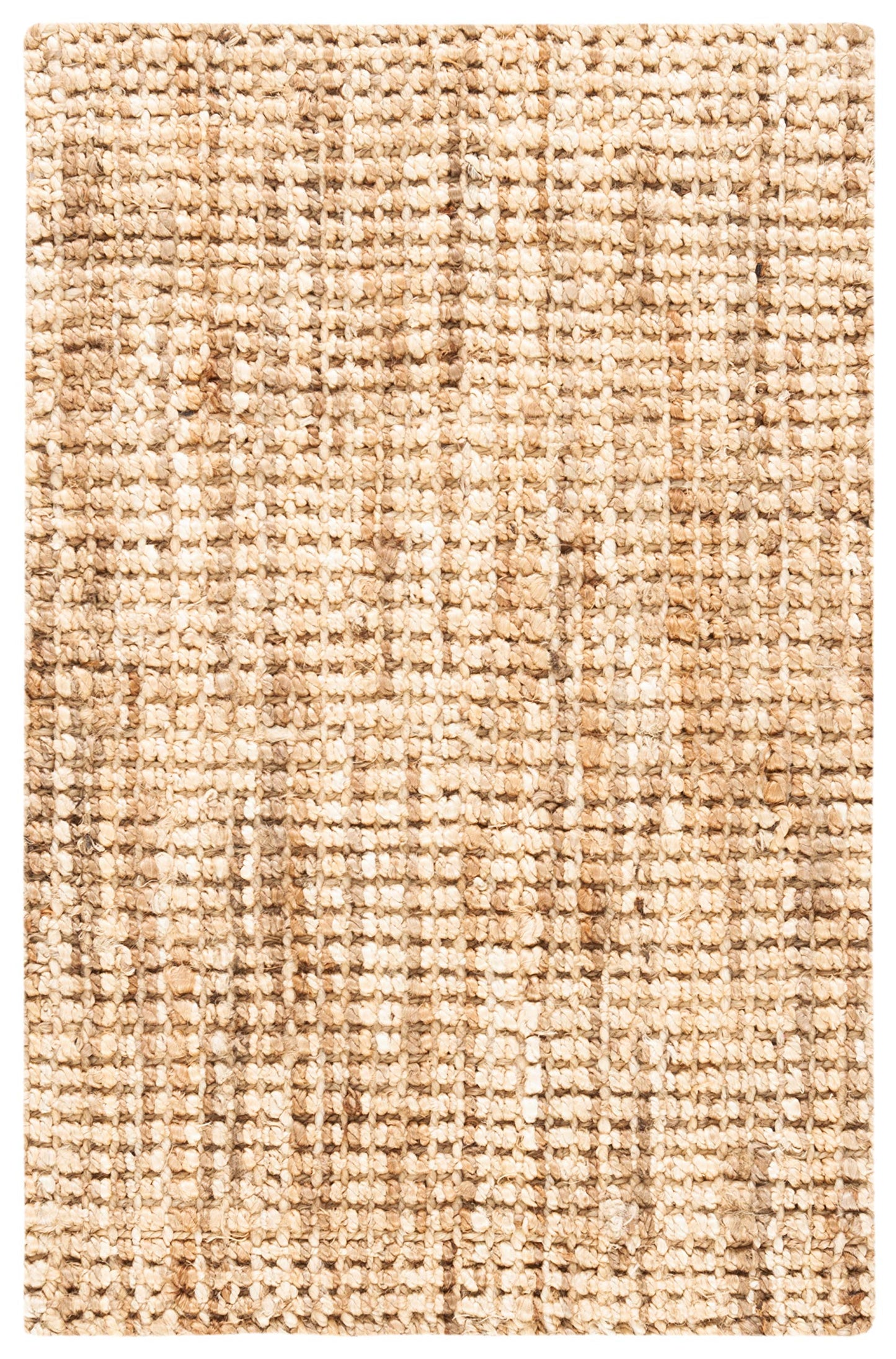 SAFAVIEH Natural Fiber Collection Accent Rug - 4' x 6', Natural & Cream, Handmade Jute, Ideal for High Traffic Areas in Entryway, Living Room, Bedroom (NF260A)