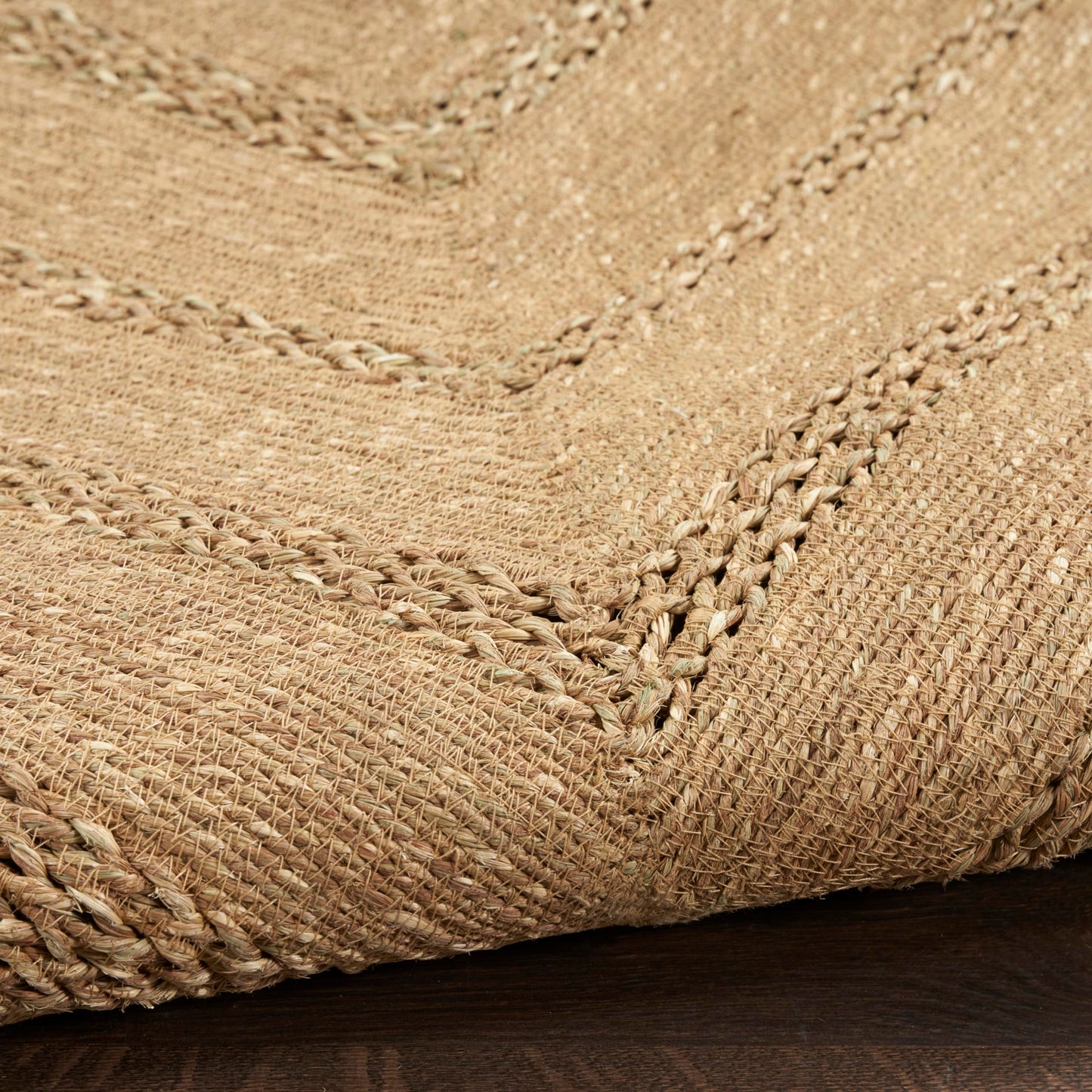 Nourison Home Natural Seagrass Natural 4' x 6' Area Rug - Easy Clean, Non Shedding, Bed Room, Living Room, Dining Room, Kitchen (4' x 6')