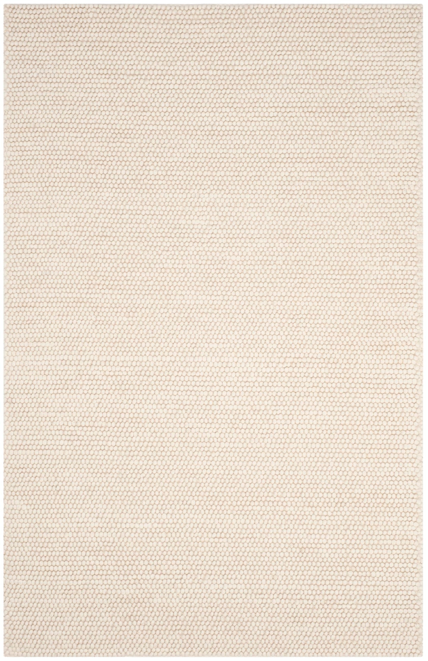 SAFAVIEH Area Rug 5x8 - Natura Collection - Ivory, Handmade Wool Blend, Textured Design, Ideal for Living Room, Bedroom, Dining Space (NAT620A)
