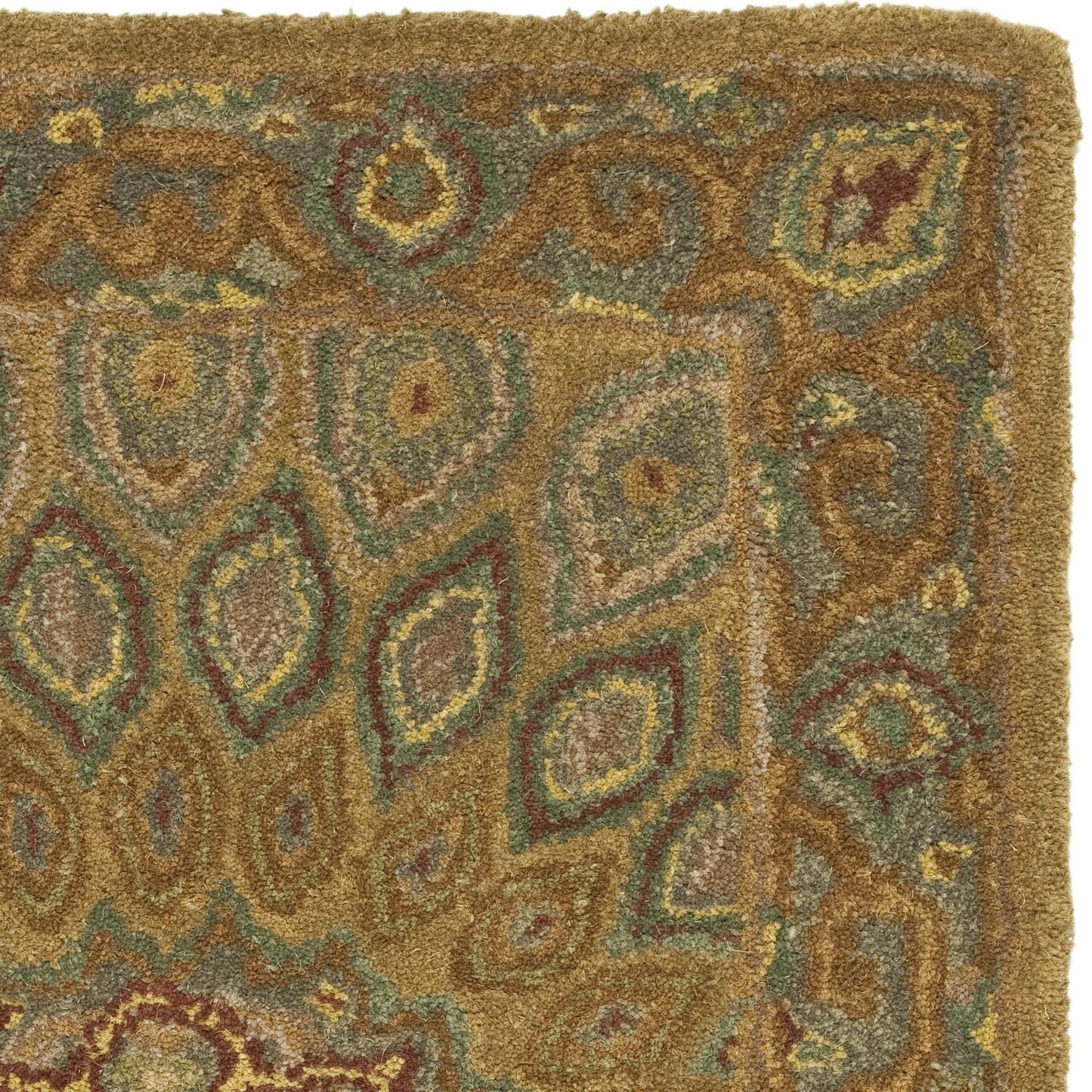SAFAVIEH Heritage Collection Accent Rug - 2' x 3', Light Brown & Grey, Handmade Traditional Oriental Wool, Ideal for High Traffic Areas in Entryway, Living Room, Bedroom (HG914A)