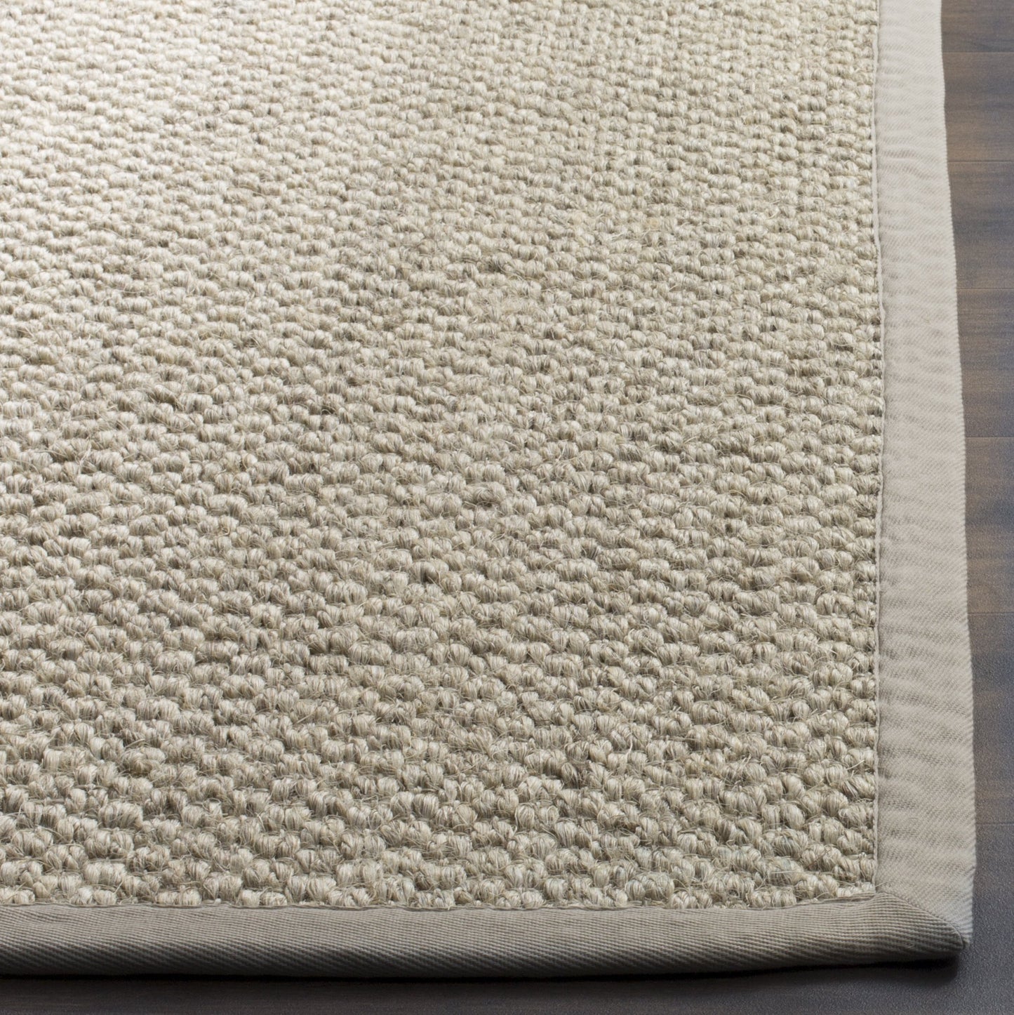 SAFAVIEH Natural Fiber Collection Runner Rug - 2' x 6', Marble, Sisal, Woven Design with Border (NF525C)