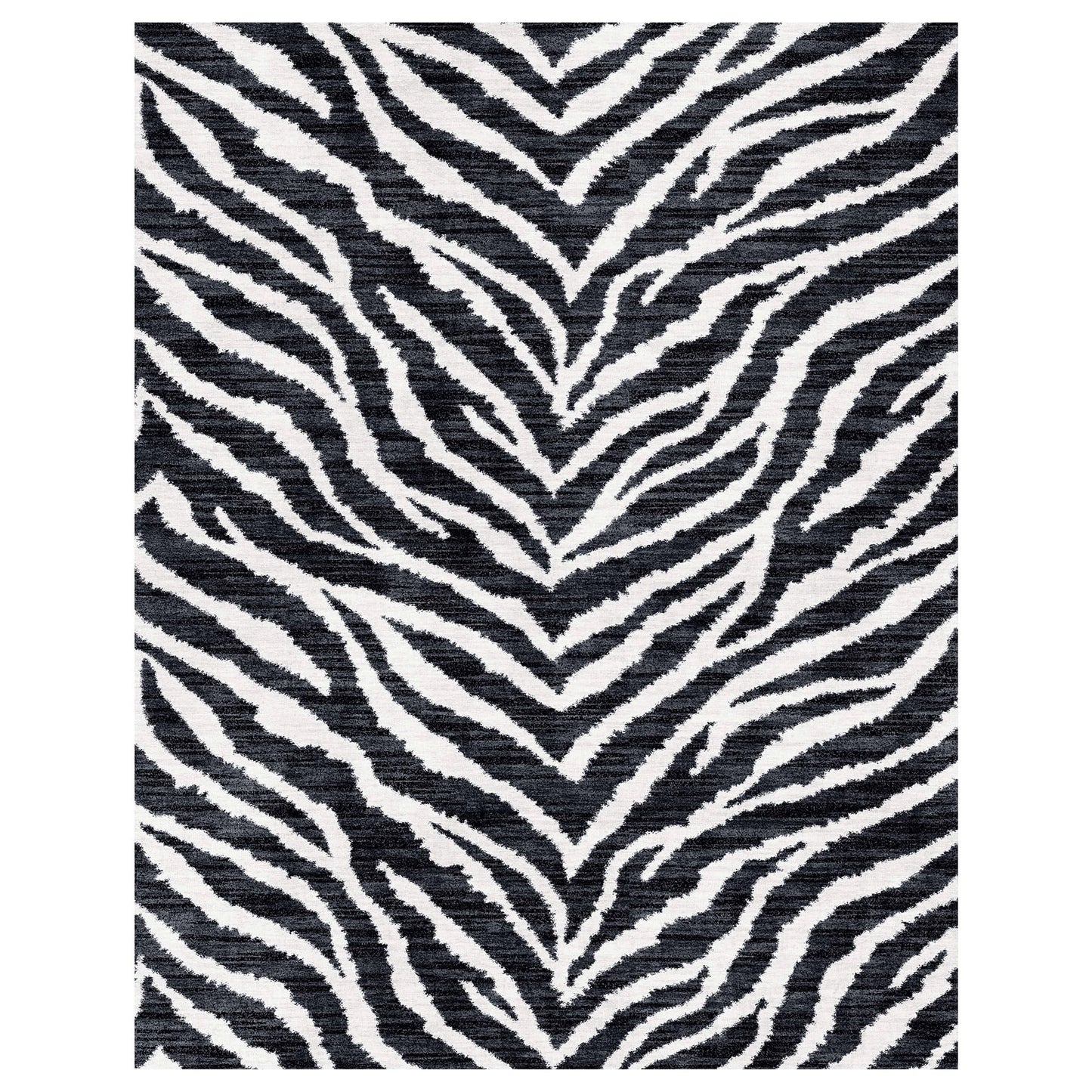 Gertmenian Indoor Easy-Care & Washable Area Rug – 8x10 Large, Ideal for High Traffic Areas in Living Room, Bedroom, Entryway – Safari Black White, 23281