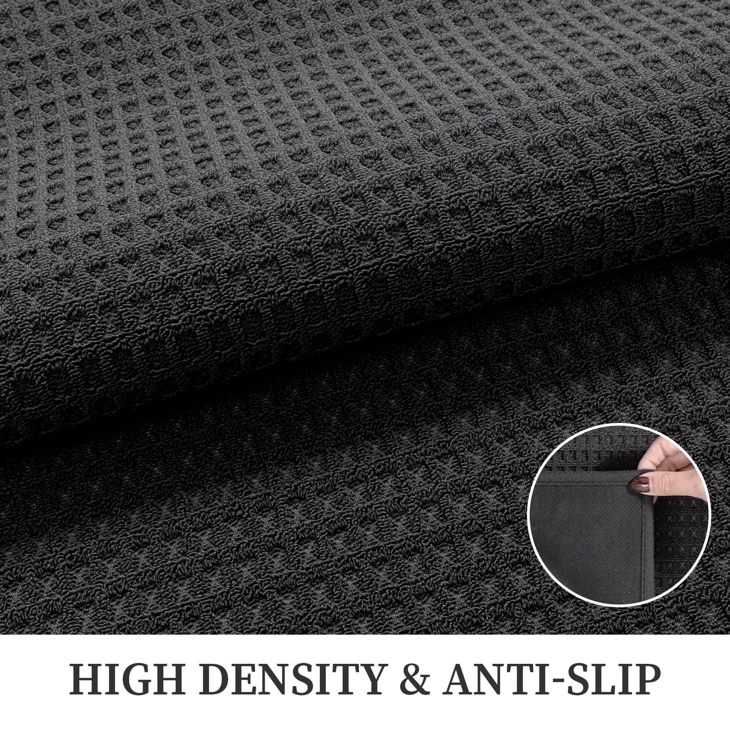 YIHOUSE Indoor Door Mat 24" x 36", Non-Slip Washable Entryway Mat, Dirt Trapper Absorbent Entrance Mat, Low Profile Floor Mat for Front/Back Door, Entryway, Dark Gray ﻿