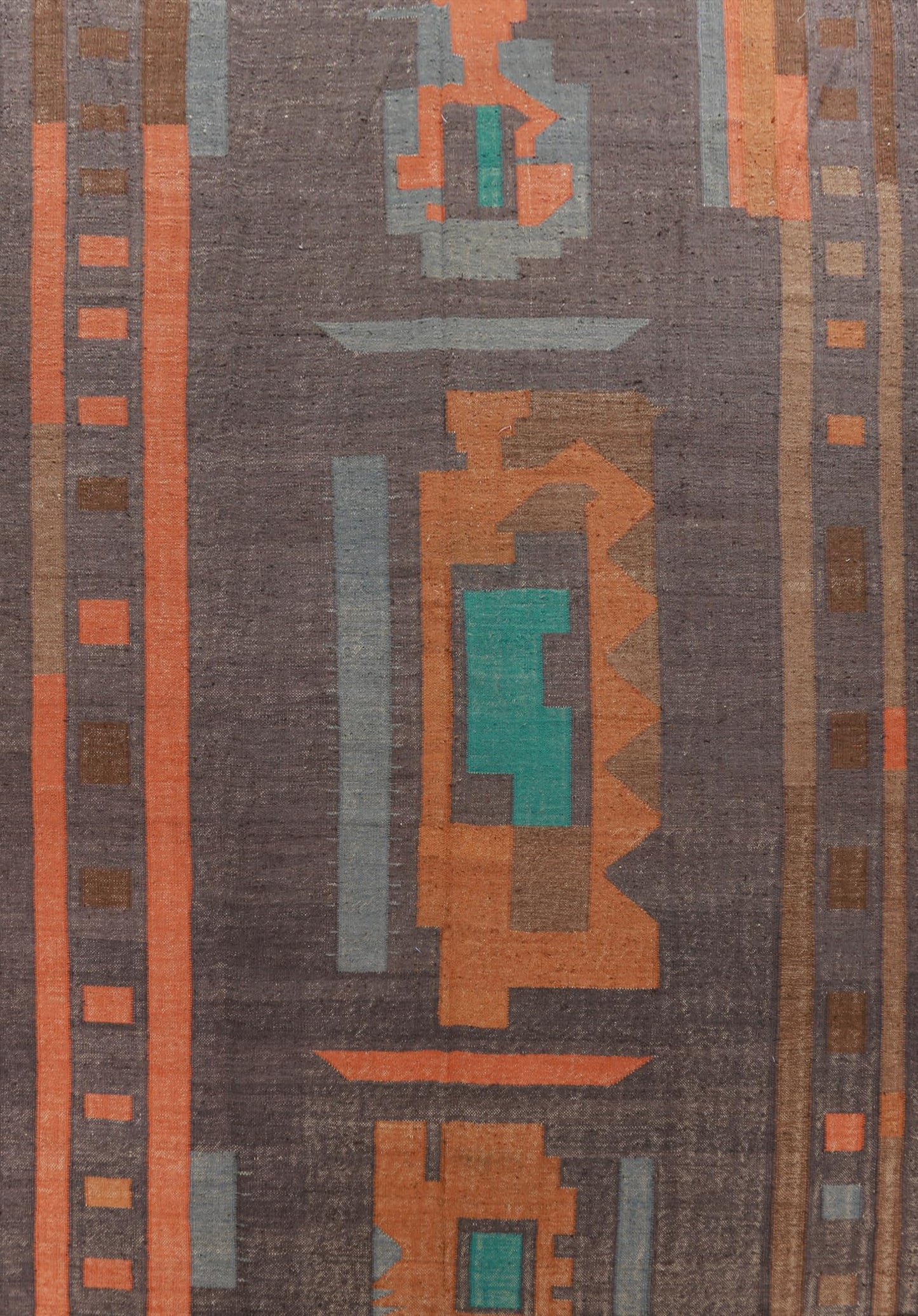 Rug Source Southwestern Collection Large Rugs (Palace Sized) Kilim Area Rug, Hand Woven Greys & Charcoal Modern Rug, Oriental 100% Jute Carpet for Bedroom, Living Room, Dining Room