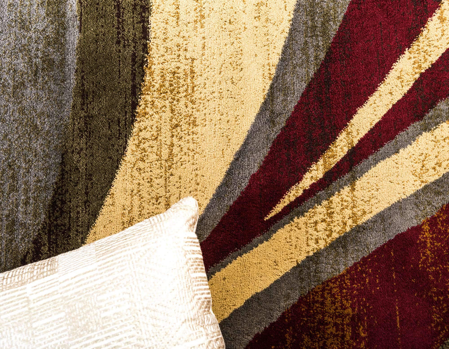 Unique Loom Barista Collection Area Rug - Ngada (4' 1" x 6' 1" Rectangle, Beige/ Red)