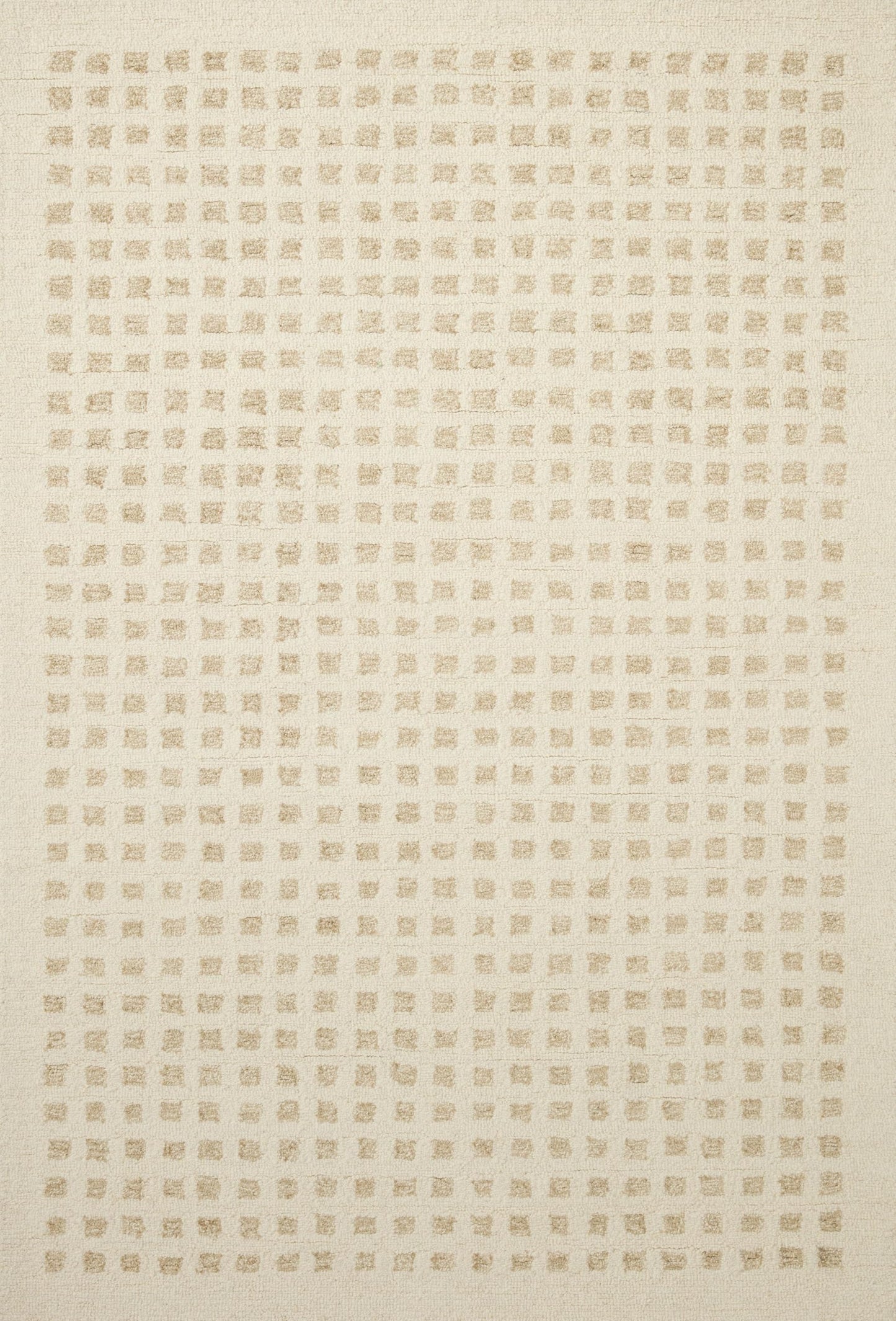 Loloi Chris Loves Julia x Polly Collection POL-01 Ivory/Natural 7'-9" x 9'-9" Area Rug