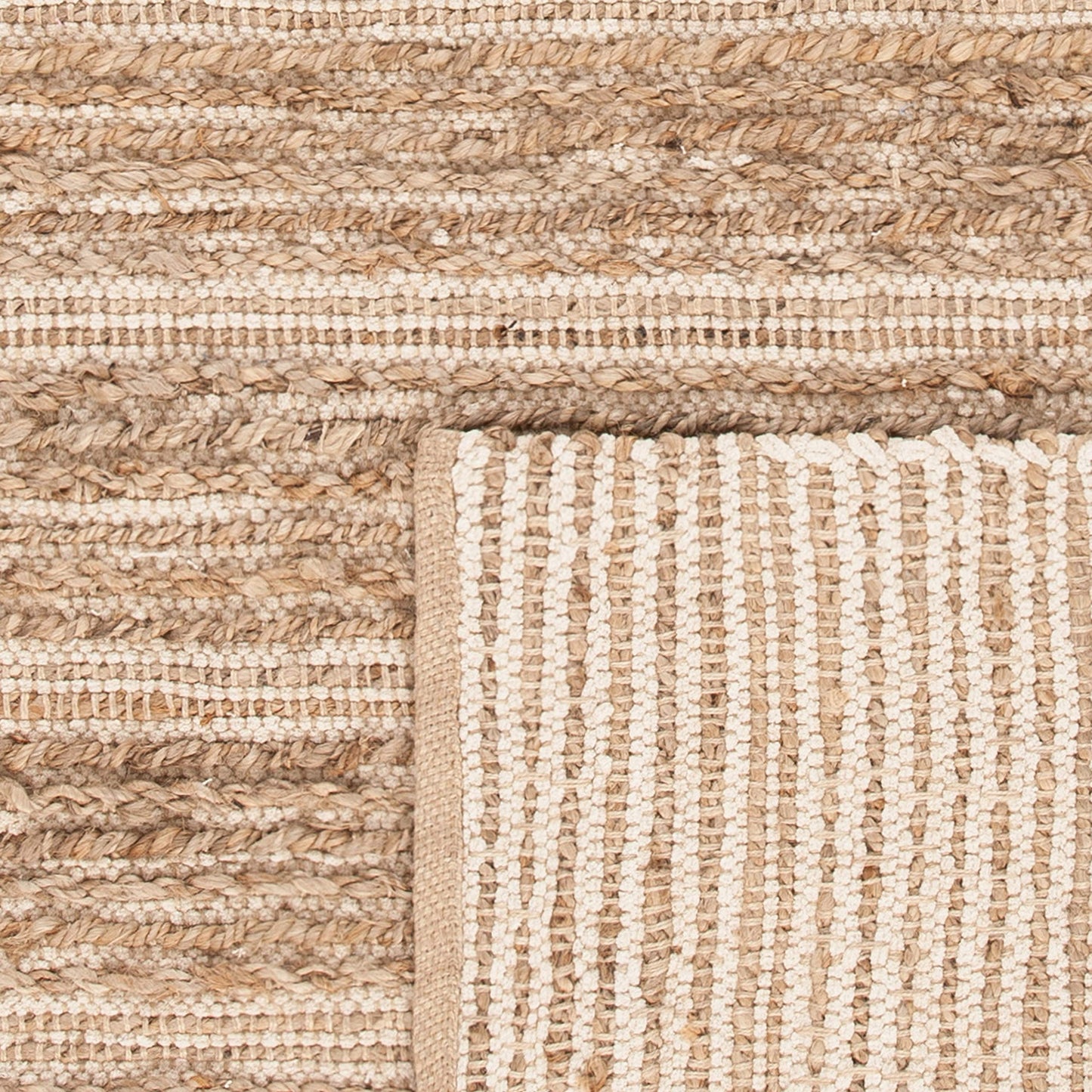 SAFAVIEH Cape Cod Collection Accent Rug - 3' x 5', Natural & Ivory, Handmade Flat Weave Jute, Ideal for High Traffic Areas in Entryway, Living Room, Bedroom (CAP851G)