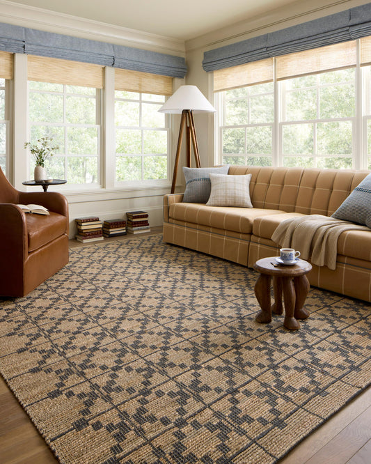 Loloi Chris Loves Julia Judy Collection JUD-05 Natural/Graphite 5'-0" x 7'-6" Area Rug