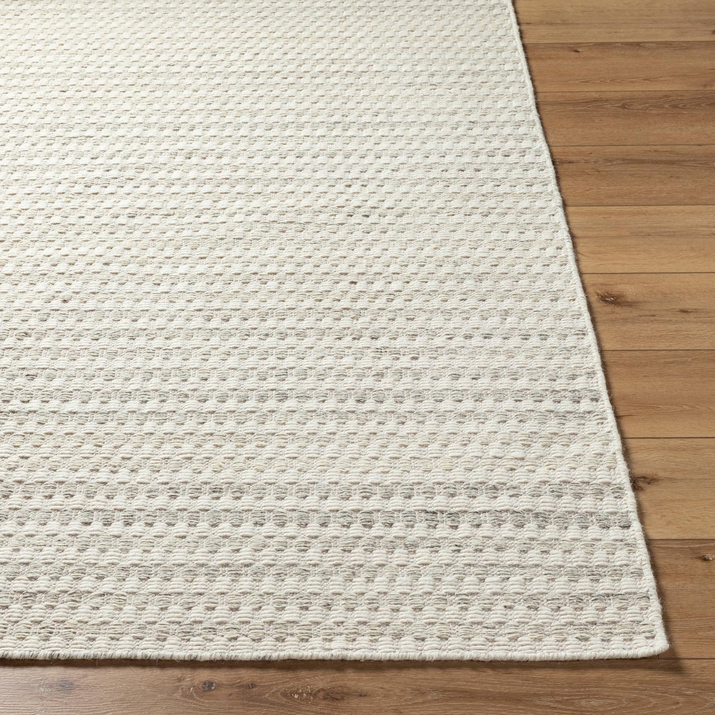 Livabliss Mardin Modern & Contemporary Hand Woven Area Rug, 3'6" x 5'6" (4' x 6'), Cream/Light Sage