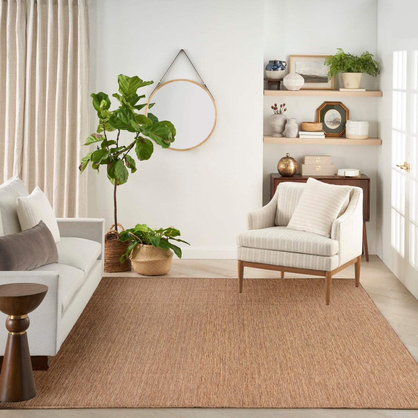 Nourison Home Horizon Indoor/Outdoor Natural 10' x 14' Area Rug - Easy Clean, Non Shedding, Bed Room, Living Room, Dining Room, Kitchen (10' x 14')
