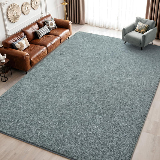 Keeko 4x6 Area Rugs for Living Room, Soft Modern Memory Foam Bedroom Rug Washable Indoor Rug Low Pile Minimalist Non Slip Carpet for Kids Nursery Dorm Room Home Decor Grey and Green