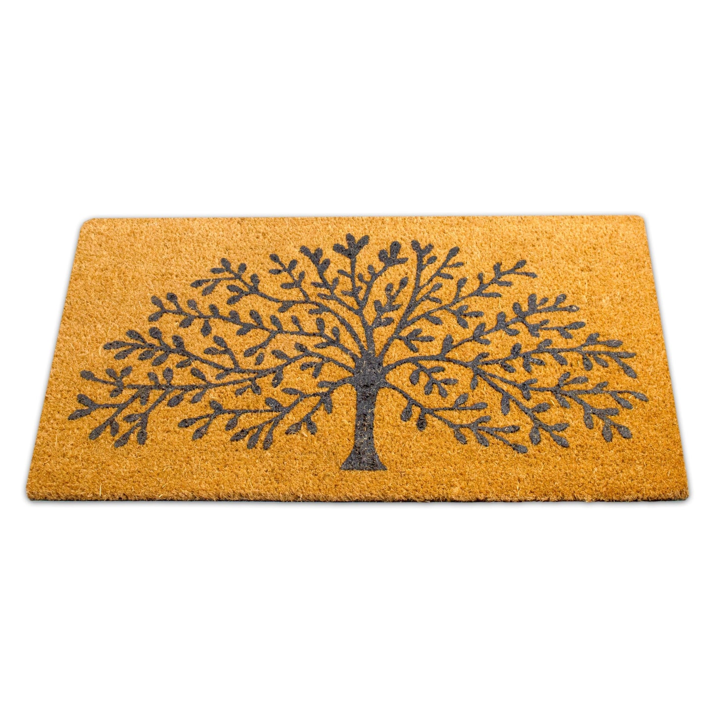 LUA VIKA Coir Doormat, 16''x27.5'', Tree of Life, Outdoor Indoor Welcome Mat for Home Entrance
