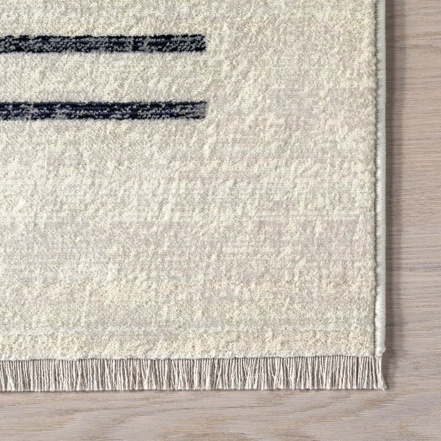 nuLOOM Fringed Performance Indoor Area Rug, Power Loomed, Easy Clean, Durable, Non-Shed, 2'8" x 8', Keeva Beige