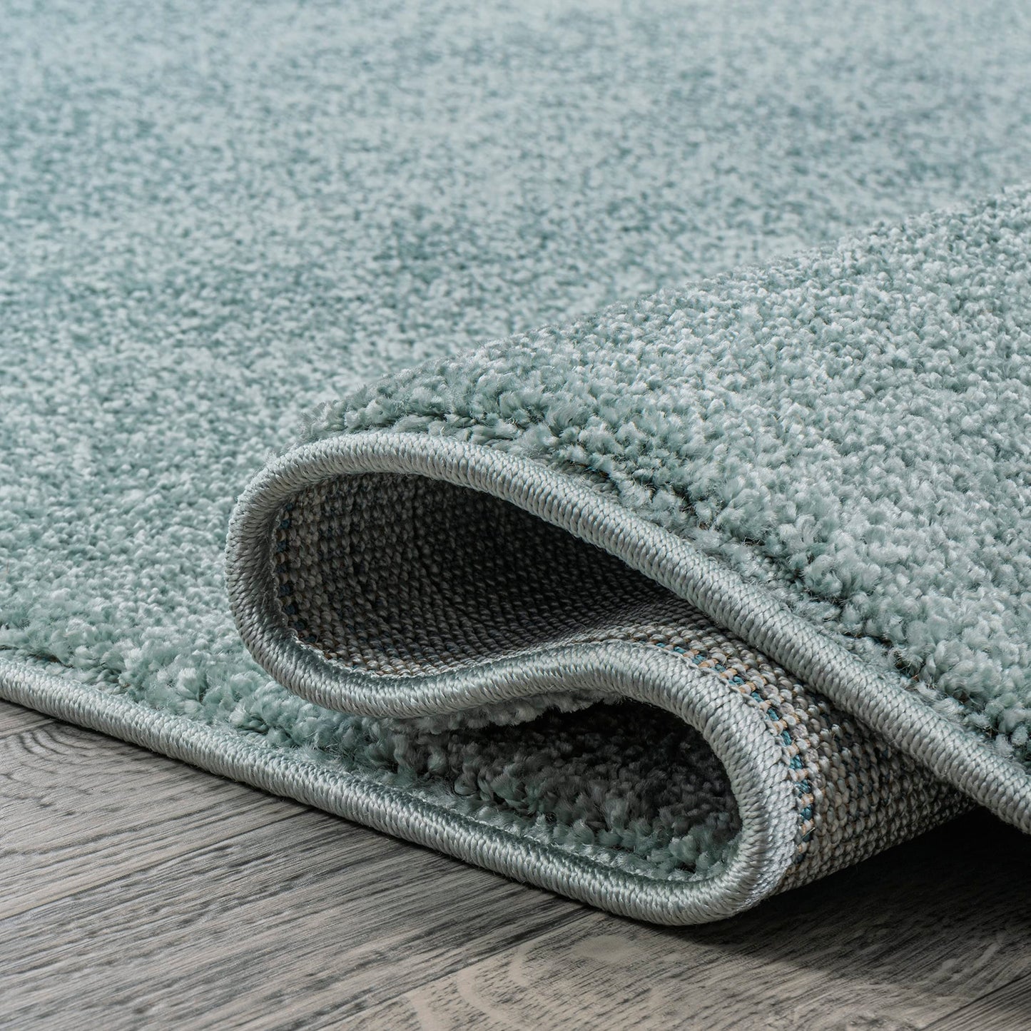 JONATHAN Y Haze Solid Low-Pile Aqua Blue Runner Rug 2x10, Coastal,Bohemian,Minimalist,Classic, Easy-Cleaning for Living Room,Bedroom,Kitchen,Pet Friendly,Non-Shedding (SEU100S-210)