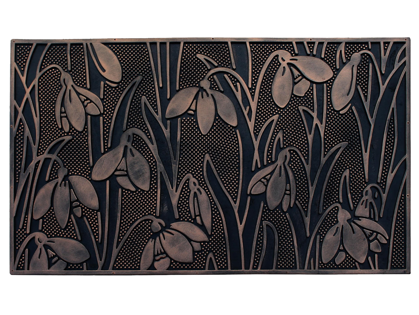 A1HC Rubber Welcome Doormat for Outdoor Indoor Entrance, Non-Slip Backing Front Door Mat for High Traffic Area Use, Fun Designed Entrymat, 18"x30" Pin Mats