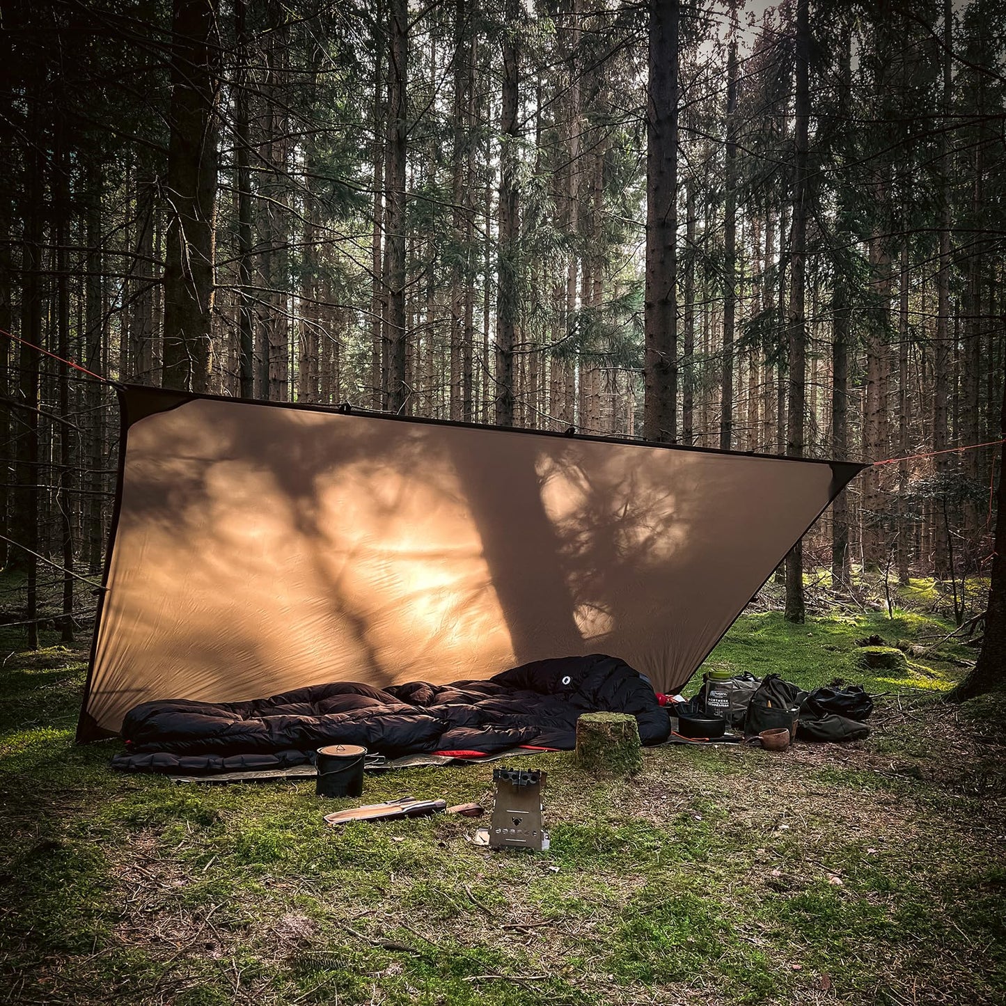 Onewind Ultralight Tent Footprint, 20D Silnylon Groundsheet 4000mm Waterproof Rate PU Coating, Lightweight Camping Tarp Tent Floor for Backpacking Hiking and Thru-Hiking, 98" *55"