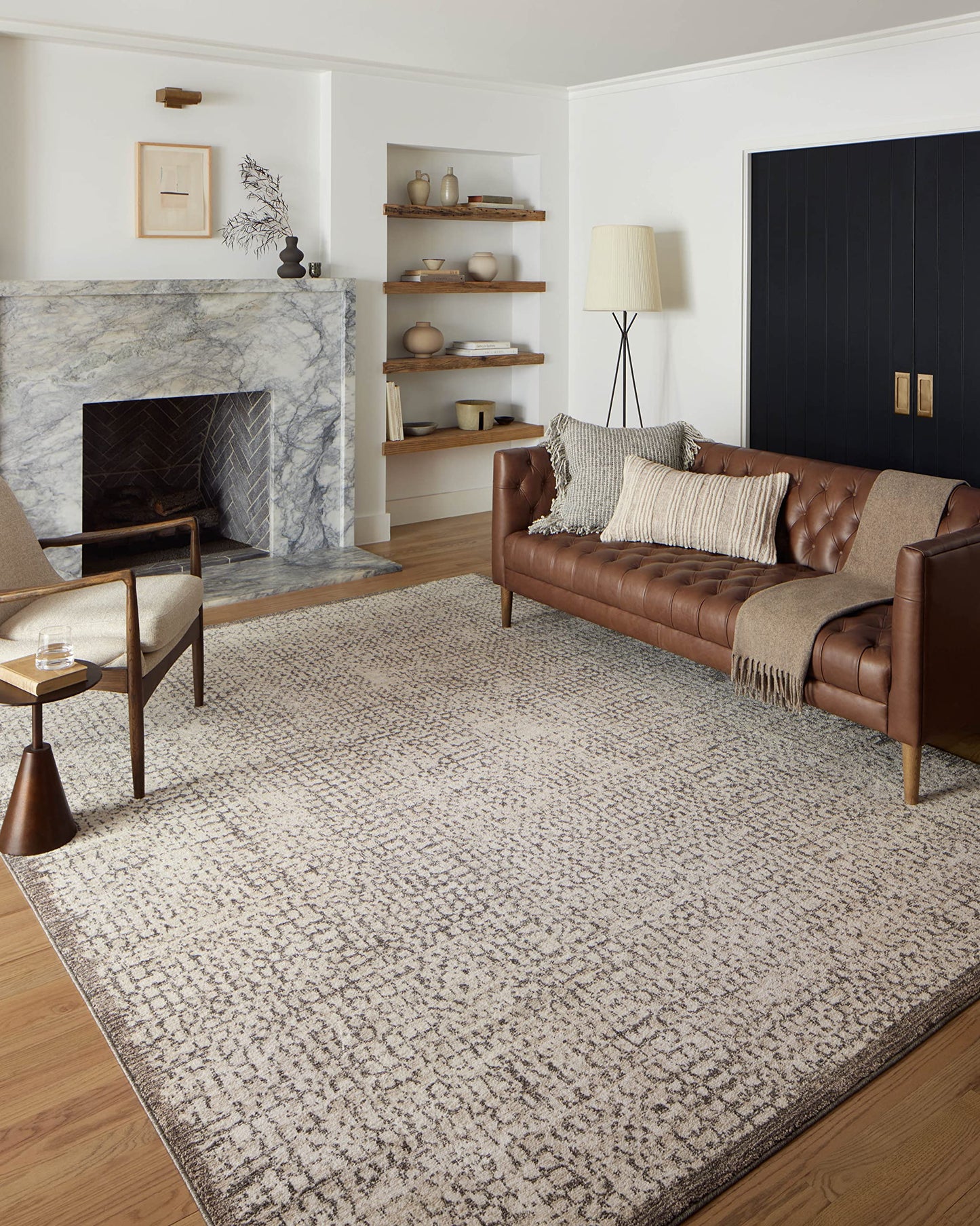 Loloi Darby Collection DAR-04 Ivory/Stone 9'-2" x 13' Area Rug